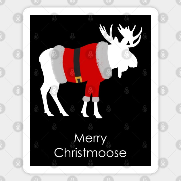 Merry Christmoose Magnet by GeoCreate